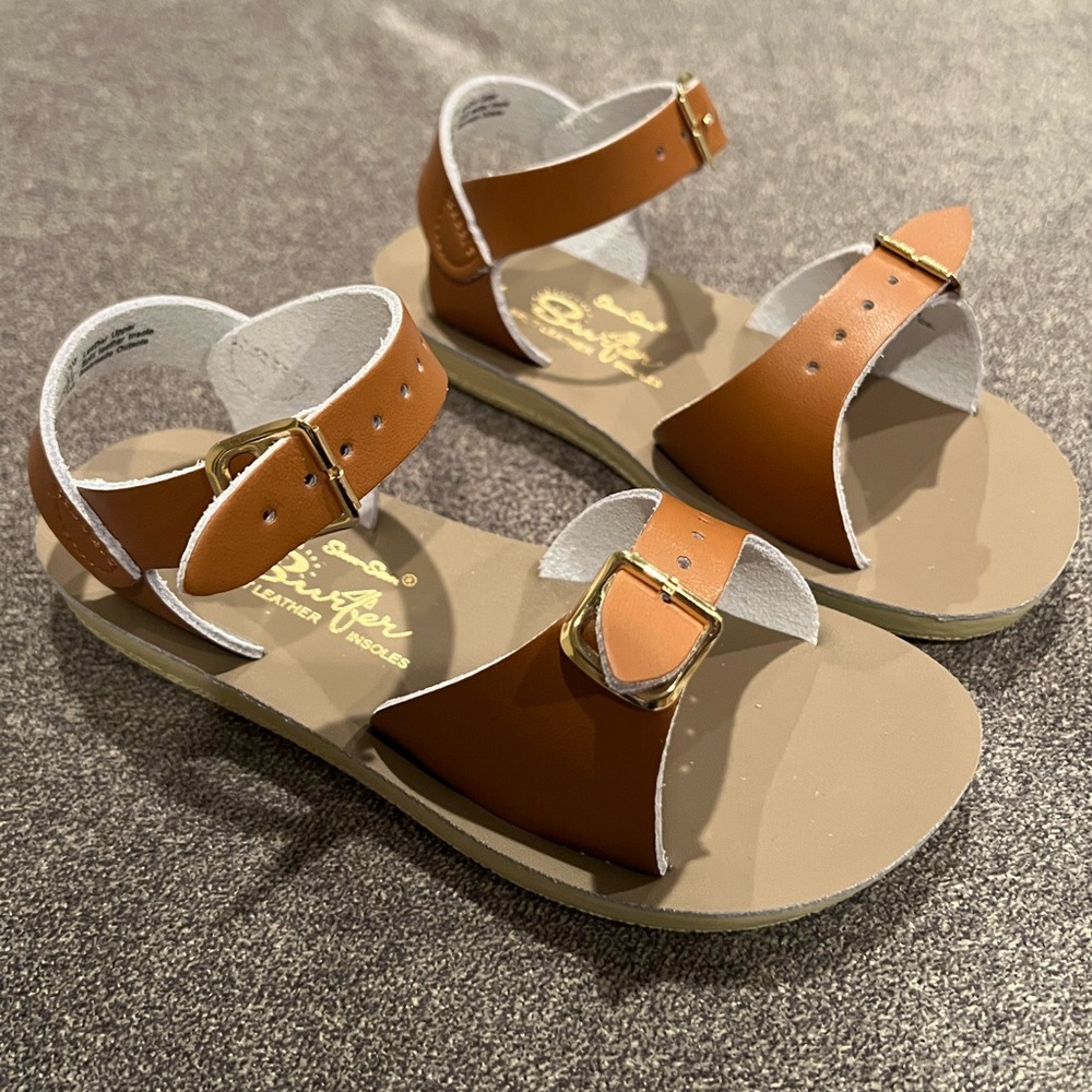 Girls Salt Water Leather sandals